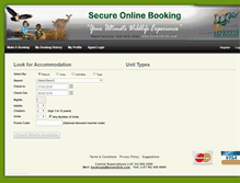 Tablet Screenshot of bookings.kznwildlife.com